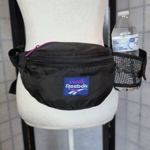 Vintage Walk Reebok Black Fanny Pack Waist Belt